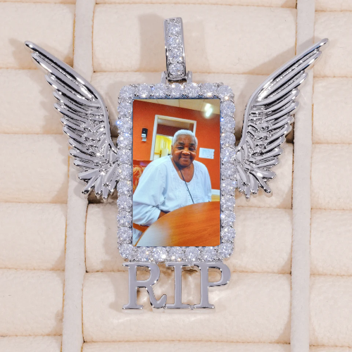 RIP WING 3D CUSTOM PICTURE PENDANT