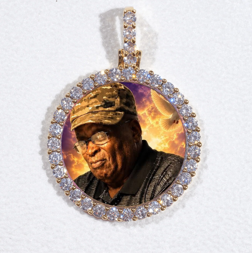 3D CIRCLE CUSTOM PICTURE PENDANT SMALL SIZE