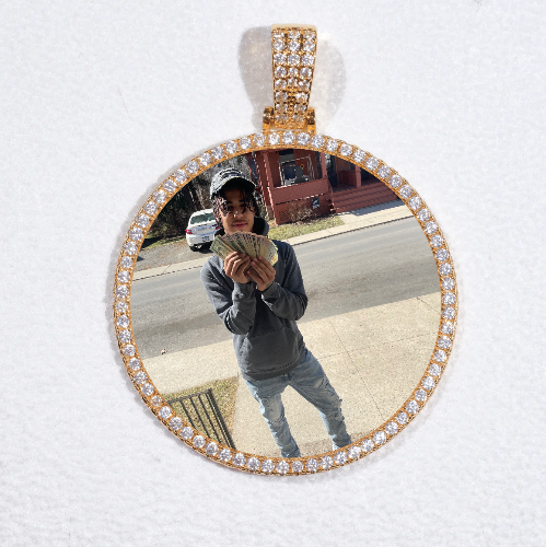 MEDIUM 3D CIRCLE CUSTOM PICTURE PENDANT