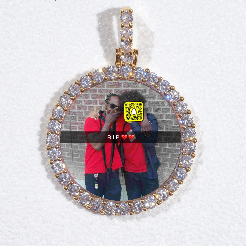 3D CIRCLE CUSTOM PICTURE PENDANT SMALL SIZE