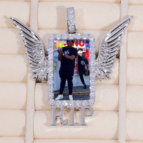 RIP WING 3D CUSTOM PICTURE PENDANT