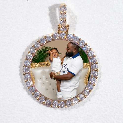 3D CIRCLE CUSTOM PICTURE PENDANT SMALL SIZE