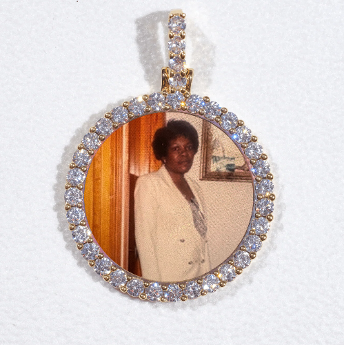 3D CIRCLE CUSTOM PICTURE PENDANT SMALL SIZE