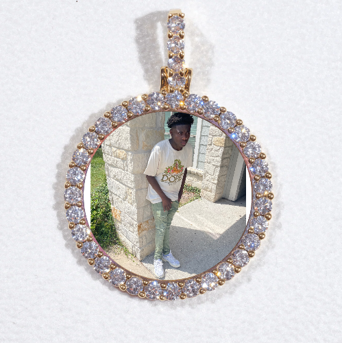 3D CIRCLE CUSTOM PICTURE PENDANT SMALL SIZE