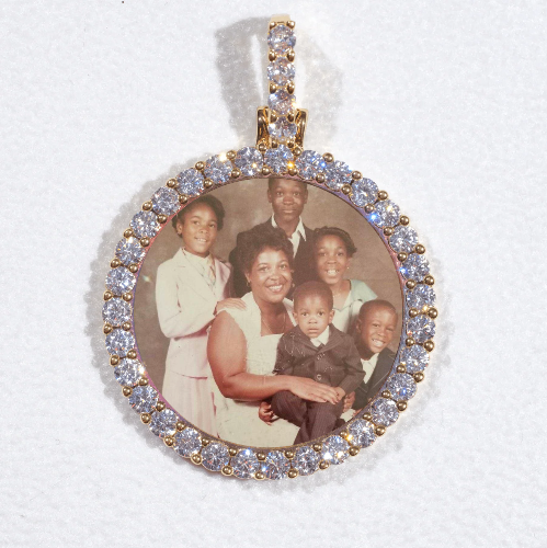 3D CIRCLE CUSTOM PICTURE PENDANT SMALL SIZE