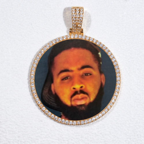 MEDIUM 3D CIRCLE CUSTOM PICTURE PENDANT