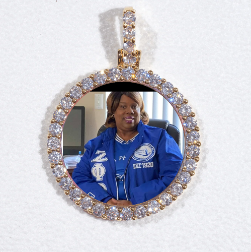 3D CIRCLE CUSTOM PICTURE PENDANT SMALL SIZE