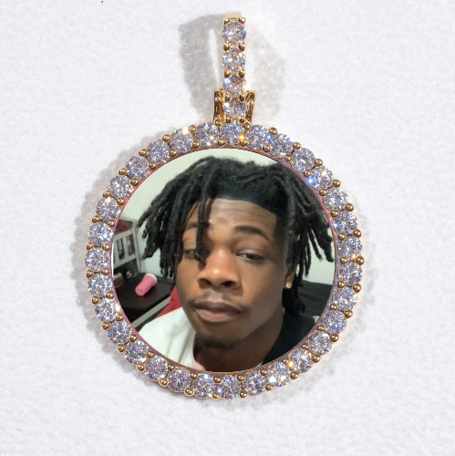 3D CIRCLE CUSTOM PICTURE PENDANT SMALL SIZE