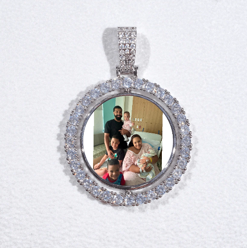 3D Spinning 2-Faced Custom Picture Pendant