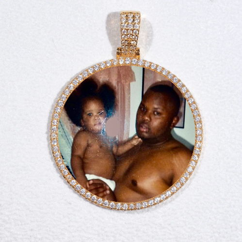 MEDIUM 3D CIRCLE CUSTOM PICTURE PENDANT