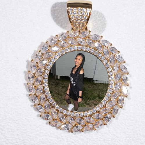 Large 3D Wheat Ear Custom Picture Pendant