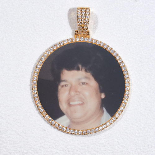 MEDIUM 3D CIRCLE CUSTOM PICTURE PENDANT