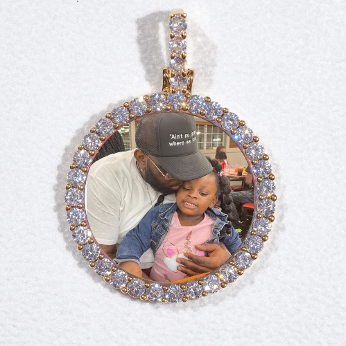 3D CIRCLE CUSTOM PICTURE PENDANT SMALL SIZE
