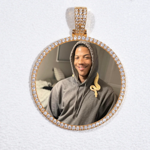 MEDIUM 3D CIRCLE CUSTOM PICTURE PENDANT