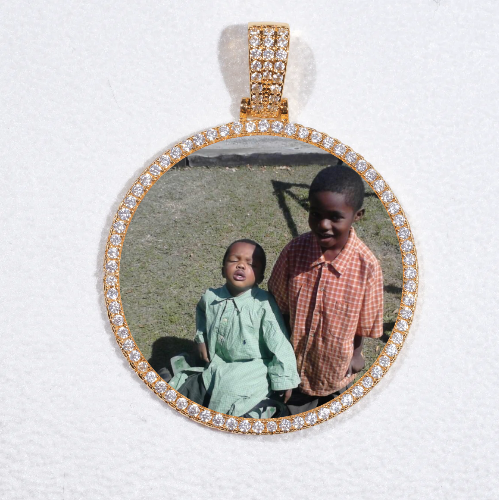 MEDIUM 3D CIRCLE CUSTOM PICTURE PENDANT