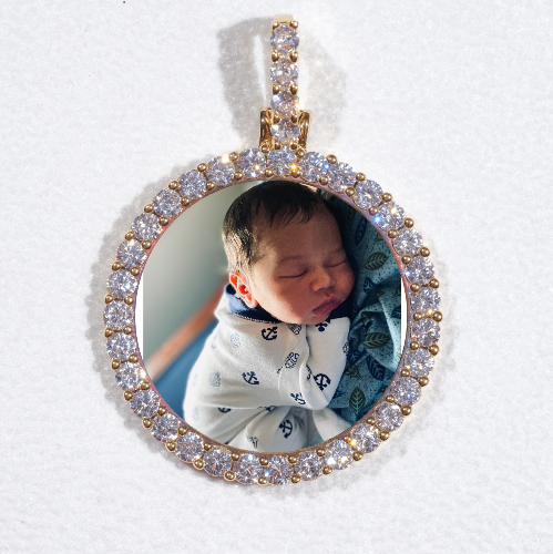 3D CIRCLE CUSTOM PICTURE PENDANT SMALL SIZE