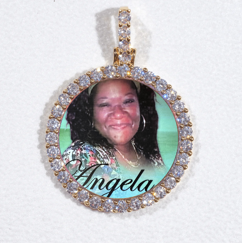 3D CIRCLE CUSTOM PICTURE PENDANT SMALL SIZE