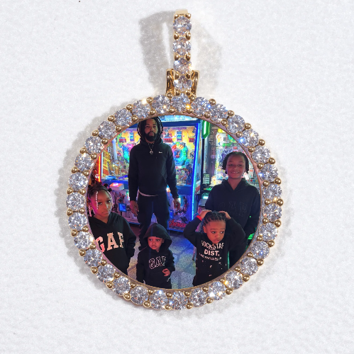 3D CIRCLE CUSTOM PICTURE PENDANT SMALL SIZE