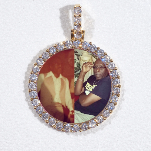 3D CIRCLE CUSTOM PICTURE PENDANT SMALL SIZE
