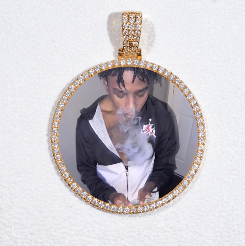 MEDIUM 3D CIRCLE CUSTOM PICTURE PENDANT