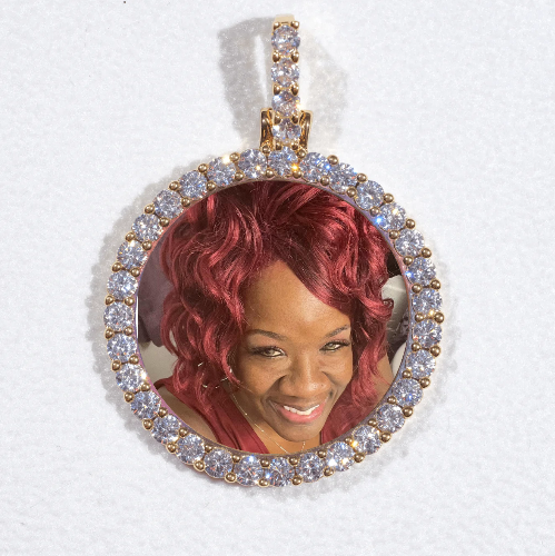3D CIRCLE CUSTOM PICTURE PENDANT SMALL SIZE