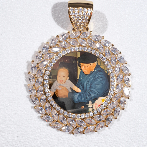 Large 3D Wheat Ear Custom Picture Pendant