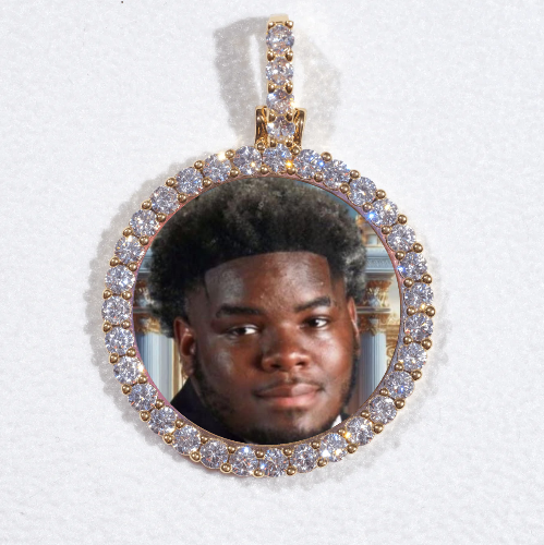 3D CIRCLE CUSTOM PICTURE PENDANT SMALL SIZE