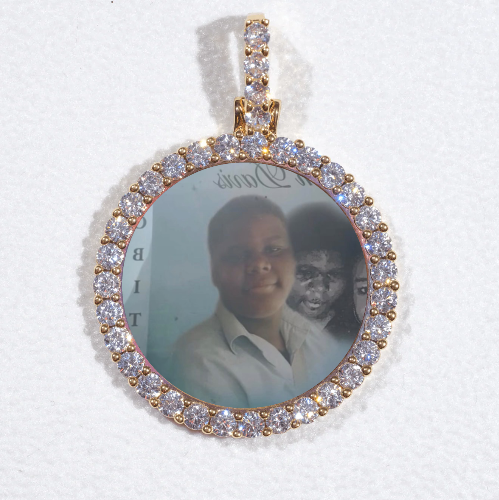 3D CIRCLE CUSTOM PICTURE PENDANT SMALL SIZE