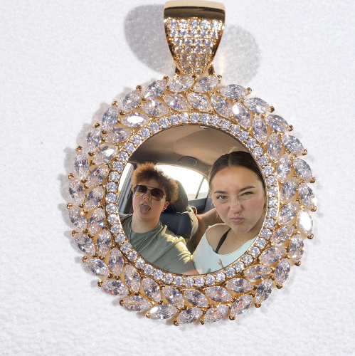 Large 3D Wheat Ear Custom Picture Pendant