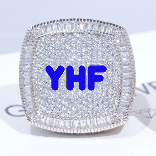 CUSTOM LETTER 3D ICED RING