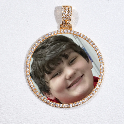 MEDIUM 3D CIRCLE CUSTOM PICTURE PENDANT