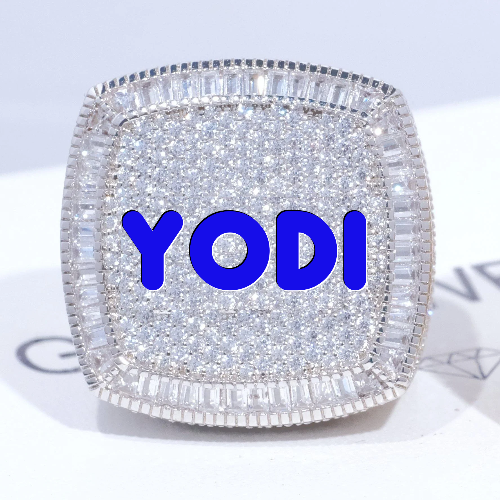 CUSTOM LETTER 3D ICED RING