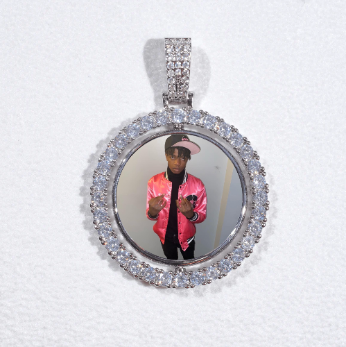 3D Spinning 2-Faced Custom Picture Pendant