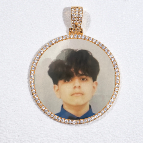 MEDIUM 3D CIRCLE CUSTOM PICTURE PENDANT