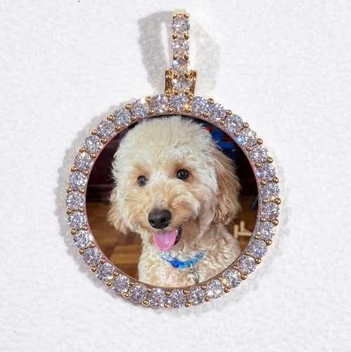 3D CIRCLE CUSTOM PICTURE PENDANT SMALL SIZE