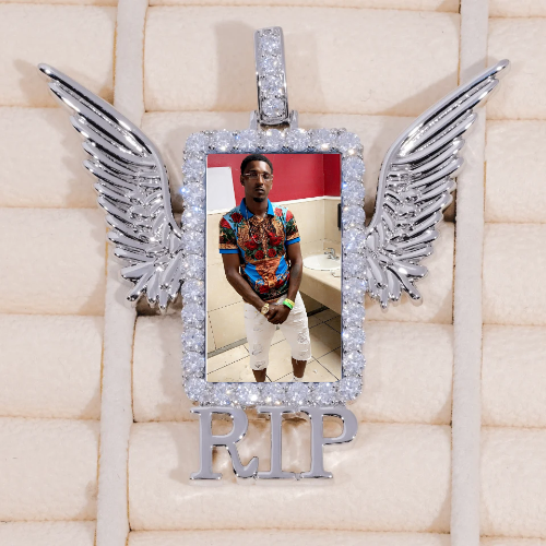 RIP WING 3D CUSTOM PICTURE PENDANT