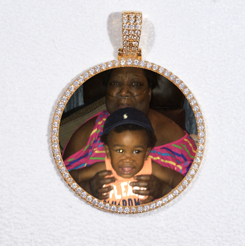MEDIUM 3D CIRCLE CUSTOM PICTURE PENDANT