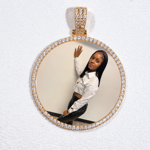 MEDIUM 3D CIRCLE CUSTOM PICTURE PENDANT