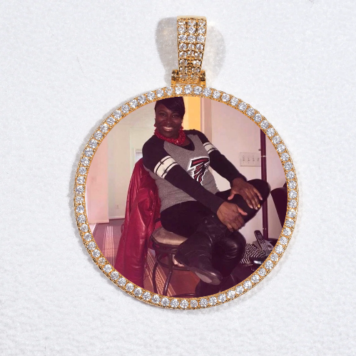 MEDIUM 3D CIRCLE CUSTOM PICTURE PENDANT