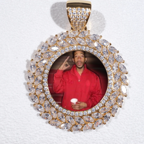 Large 3D Wheat Ear Custom Picture Pendant