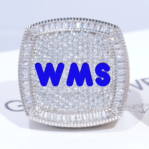 CUSTOM LETTER 3D ICED RING