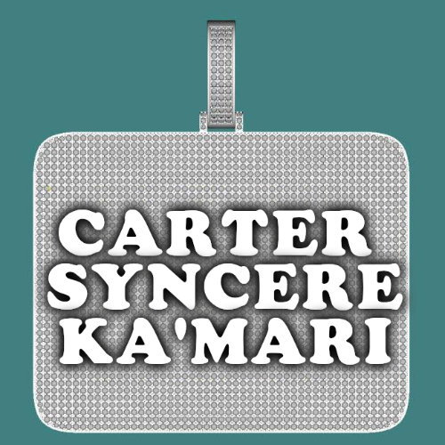 CUSTOM LETTER NECKLACE 3D BIG SQUARE