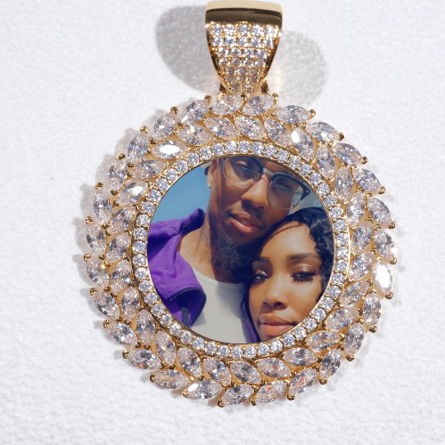 Large 3D Wheat Ear Custom Picture Pendant