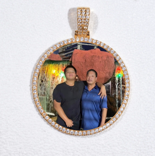 MEDIUM 3D CIRCLE CUSTOM PICTURE PENDANT