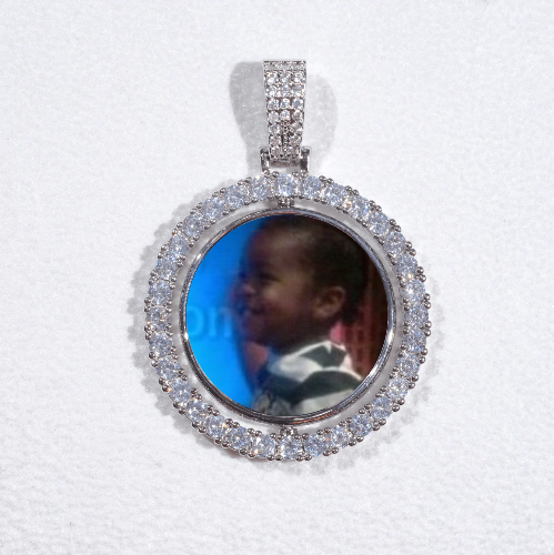 3D Spinning 2-Faced Custom Picture Pendant