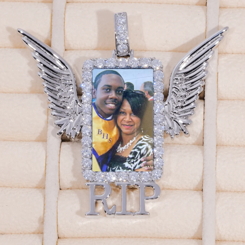 RIP WING 3D CUSTOM PICTURE PENDANT