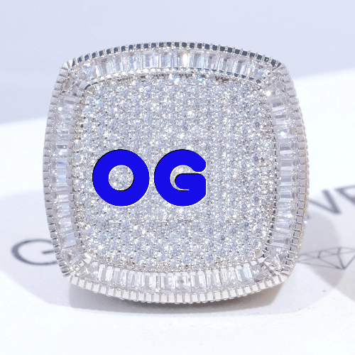 CUSTOM LETTER 3D ICED RING