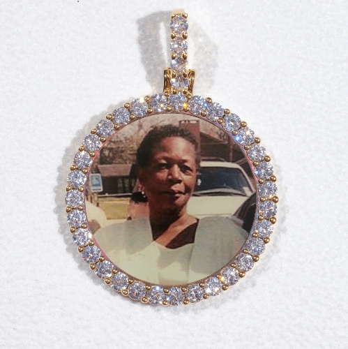 3D CIRCLE CUSTOM PICTURE PENDANT SMALL SIZE
