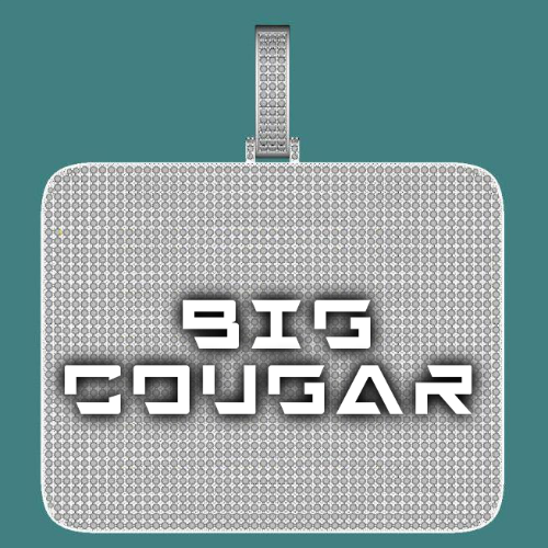 CUSTOM LETTER NECKLACE 3D BIG SQUARE