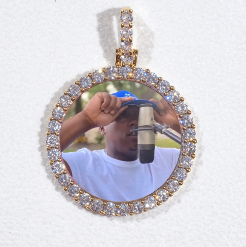 3D CIRCLE CUSTOM PICTURE PENDANT SMALL SIZE
